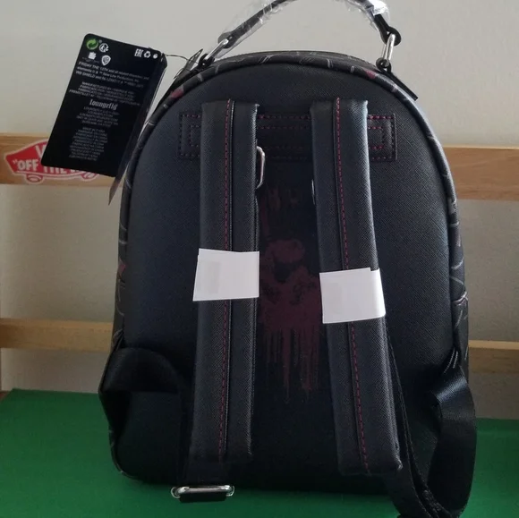 Loungefly Friday the 13th Jason Vorhees Glow in The Dark Mini Backpack - Picture 4 of 5